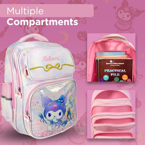 Image of 3D School Bag for Girls Boys & Kids | Lightweight Cartoon Backpack for School | Multi Compartment Primary School Bag | Durable Book and Lunch Backpack (6-13 Years)
