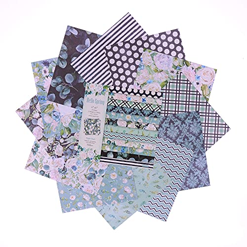 Yarumi Single-Sided Scrapbook Paper,6"X 6" Floral Scrapbook Paper Pad,24 Sheets Cardstock Paper Pad,Vintage Pattern Paper Multicolor Decorative Craft Paper Diy Origami For Arts & Crafts Card Making #TOP3
