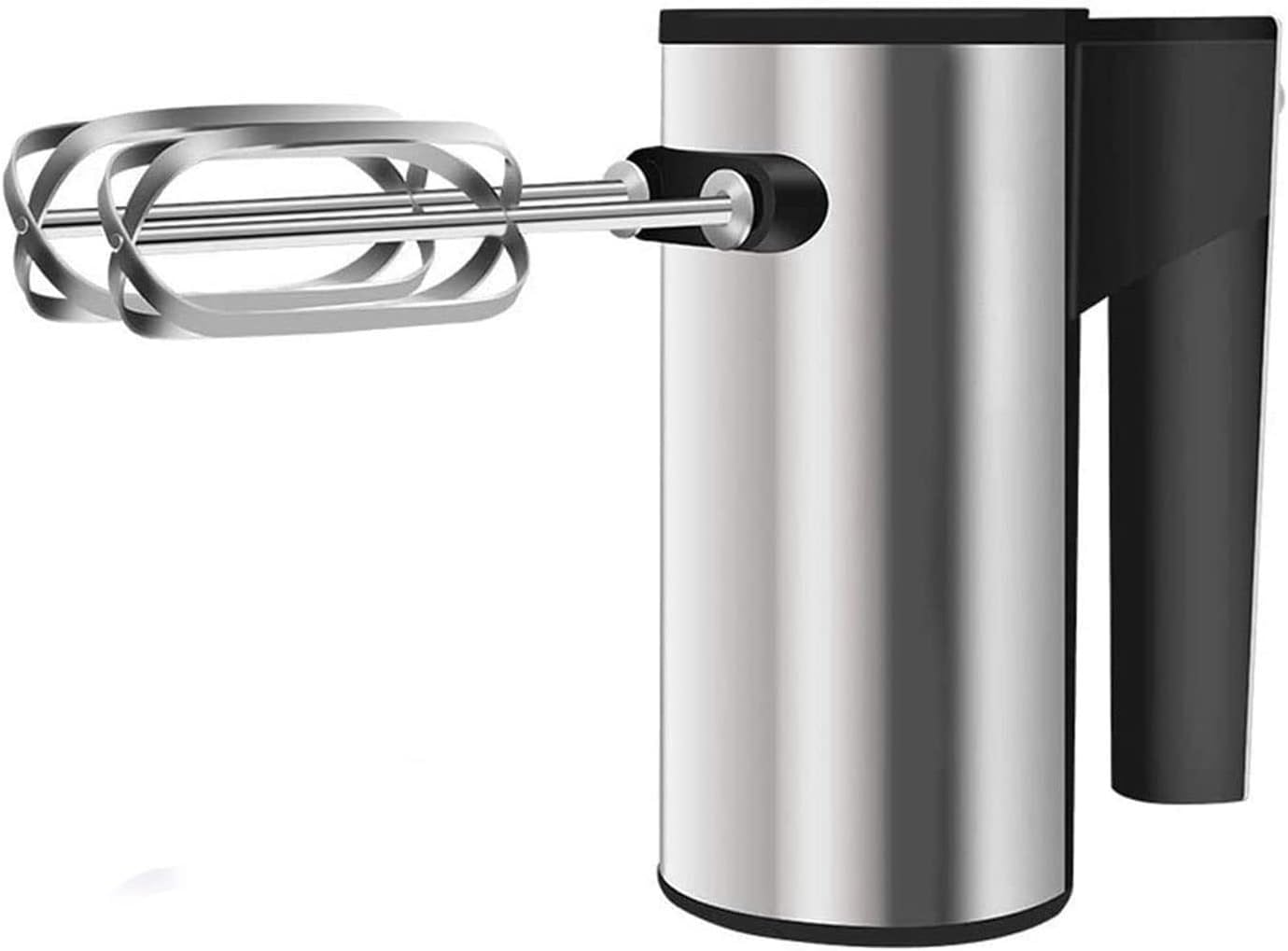 Electric Hand Mixer Powerful Handheld Mixer with 5-Speed 200W 4 Stainless Steel Accessories for Whipping Baking Cake Egg Cream Food Beater (Black)