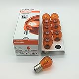 Teilenummer: 581 PY21W. 10 x Osram 581 PY21W BAU15S Bernsteinfarbene Blinkerbirne 12 V 21 W 7507