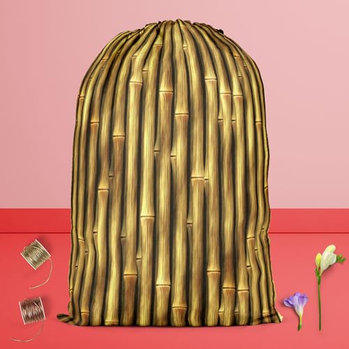 Image of ArtzFolio Bamboo Art | Reusable Sack Bag | Bag for Gym, Storage, Vegetable & Travel