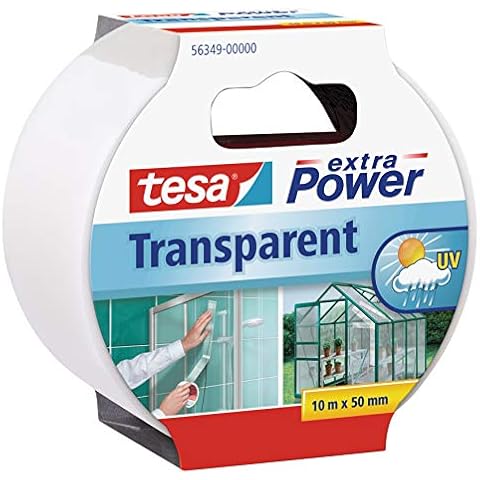 Tesa Extra Power Clear Duct Tape - Cinta Impermeable Transparente Cover