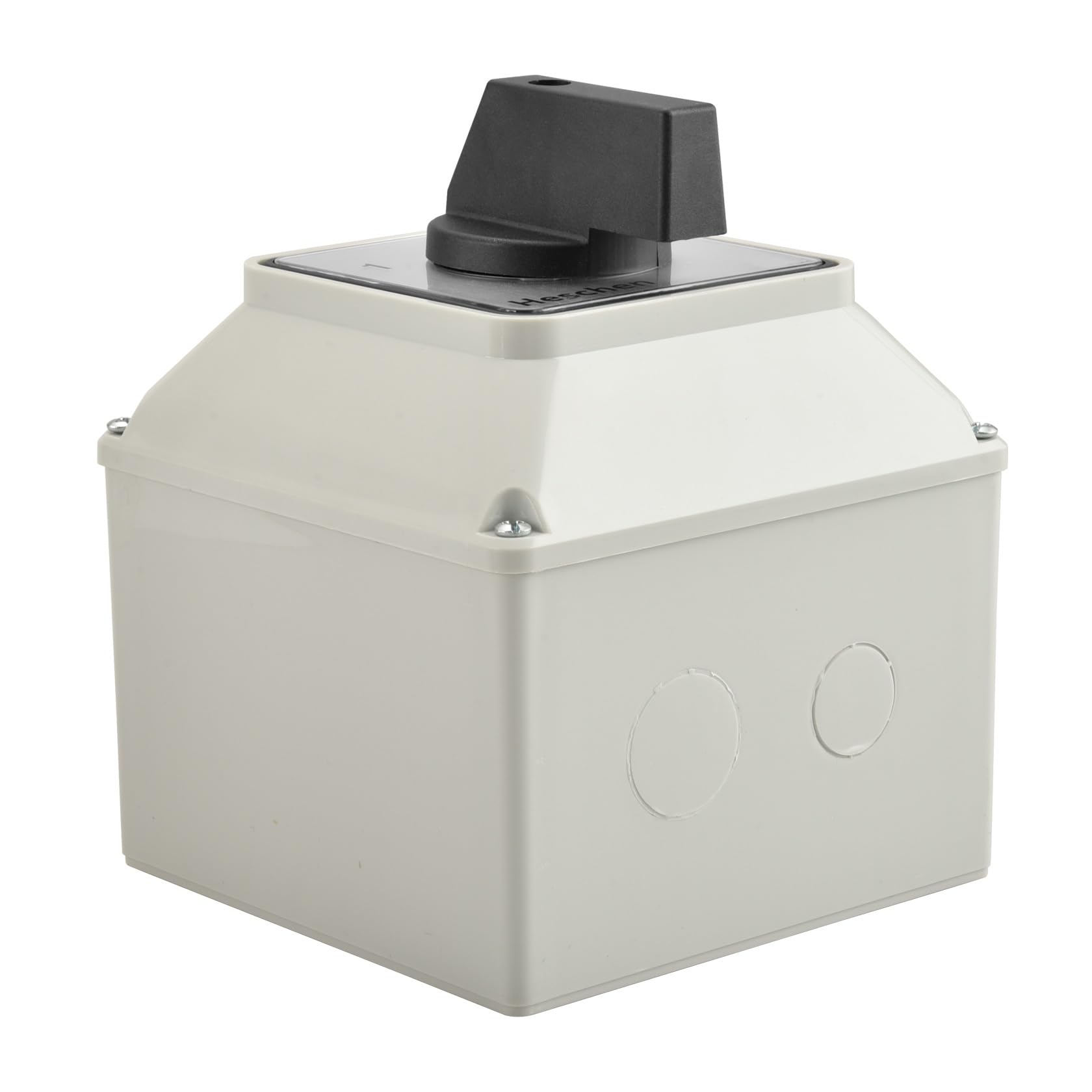 Heschen Interrupteur sélecteur universel à came rotative, SZW26-125/D202.2D, 660V 125A, ON-OFF-ON 3 positions, 2 phases, 8 bornes, avec boîtier extérieur pour l'interrupteur principal