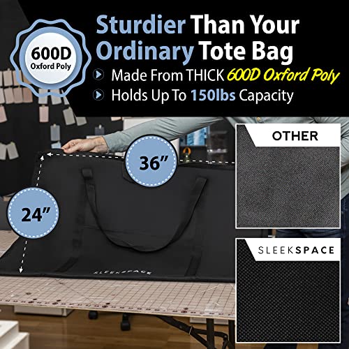 Sleek Space Art Portfolio Case. Soft Case Professional Portfolio with Multi Handles for Artwork Storage Presentation Book Carrying - Image 3