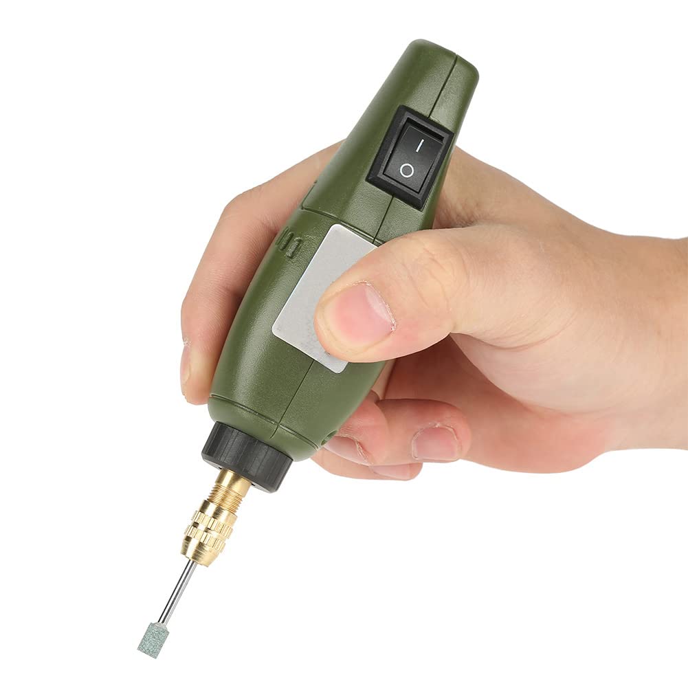 100V-240V Mini kit di utensili per trapano elettrico per incisione di foratura lucidatura (Spina UE), Trapano Elettrico Smerigliatrice Angolare Smerigliatrice Diritta