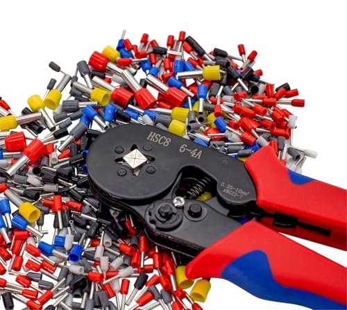 Image of 1800PCS Wire Ferrules Kit Multi-functional Assorted Insulated Electrical Wire Connectors Wire Crimp Terminals Assortment Set Wire Connector Crimp Terminal (1800pcs + Tools, Multicolor)