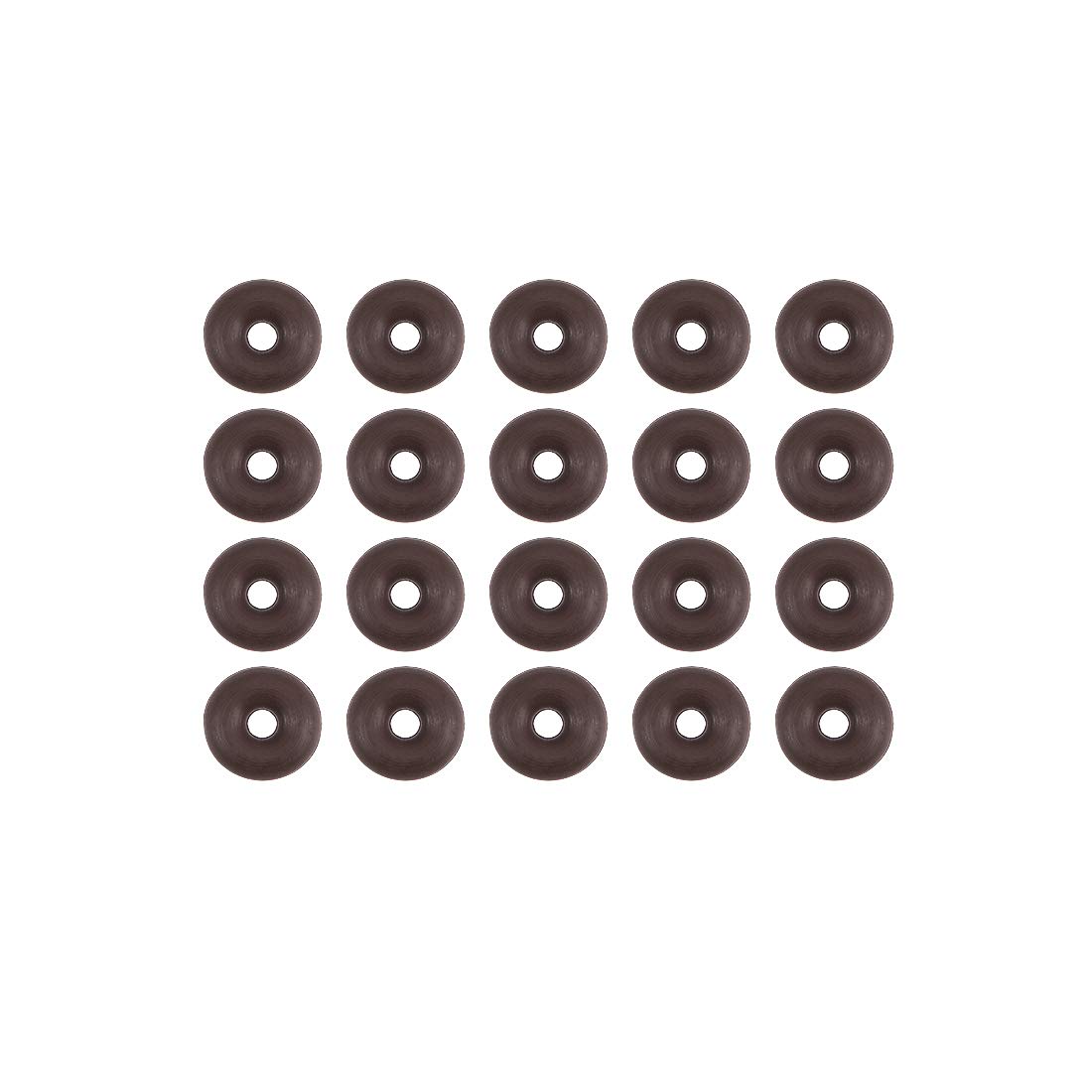 sourcing map Fluorine Rubber O-Rings 4mm OD 1mm ID 1.5mm Width, Metric FKM Sealing Gasket, Pack of 20
