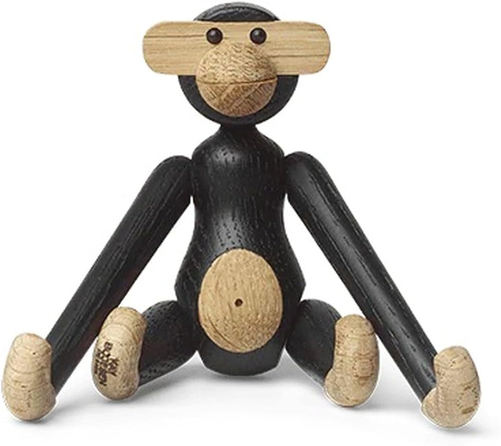 Vintage Wooden Posable Monkey