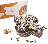 lavika - colomba pasquale artigianale con crema alle mandorle siciliane e glassa al cioccolato lievitazione naturale qualità superior -950 gr - privo di coloranti e conservanti