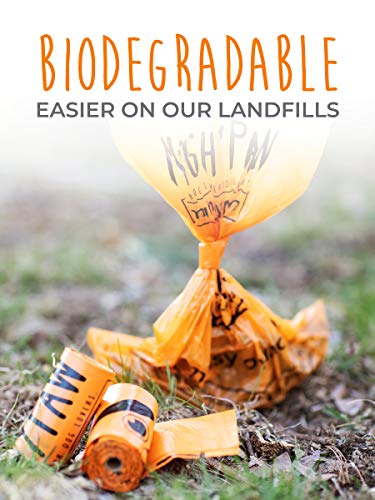 Mighty Paw Eco-Friendly Poop Bags, Lavender-Scented Dog Waste Pick-Up Bags, Extra-Thick Doggie Bags, Large Bags 9" X 13" For Pets, Bags Are Biodegradable (8 Rolls, Orange) #TOP7