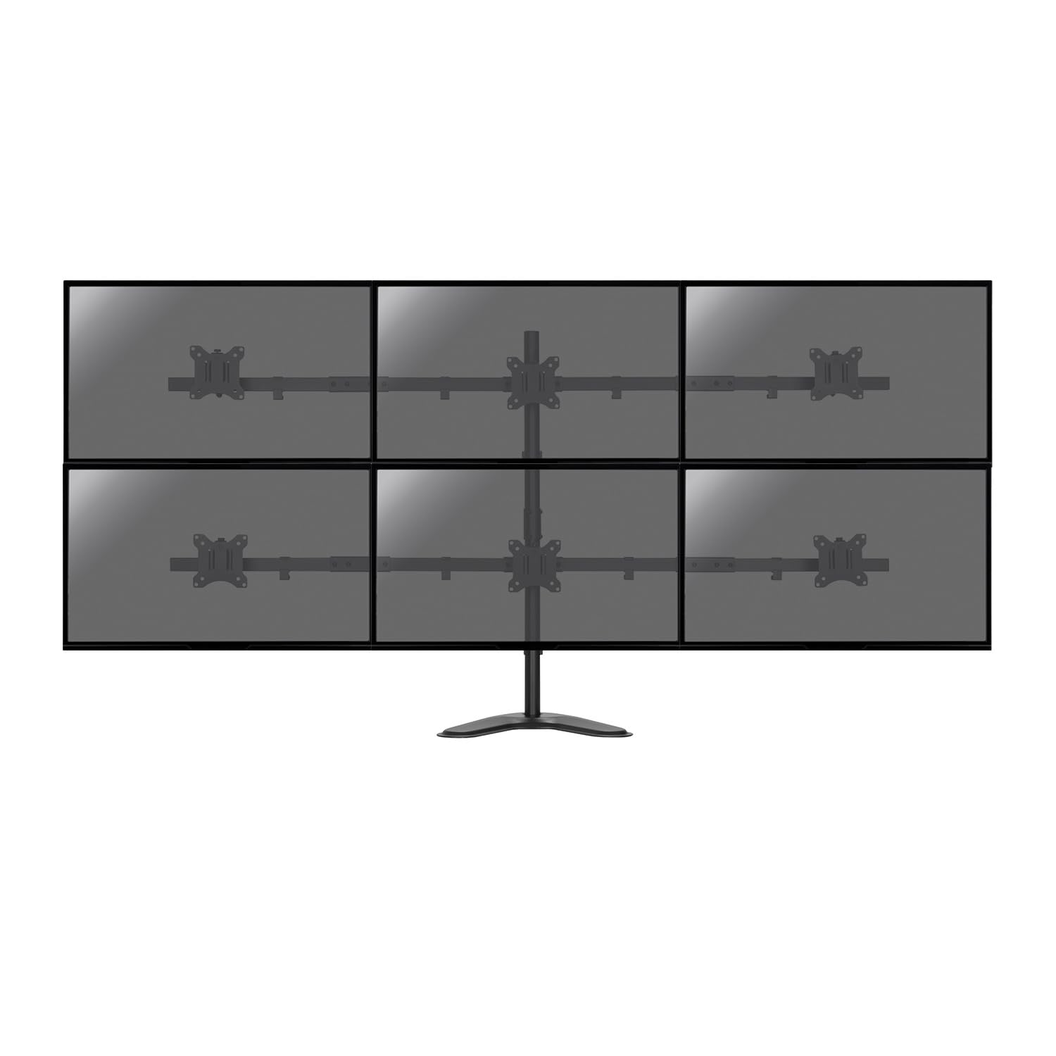 KIMEX 015-1156 Supporto da scrivania per 6 Monitor PC 17"-32"