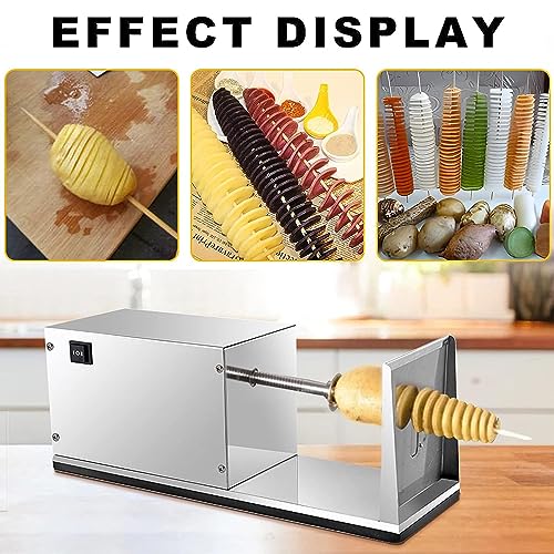 Máquina Cortadora de Papas Tornado Eléctrica Acero Inox miniatura 4