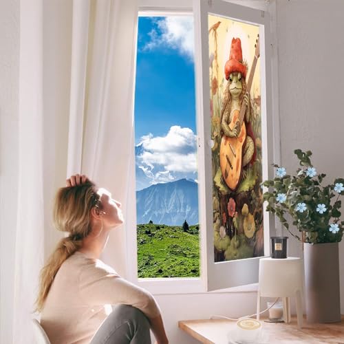 Película para ventana decorativa privacidad 23.6x35.4 pulgadas miniatura 5