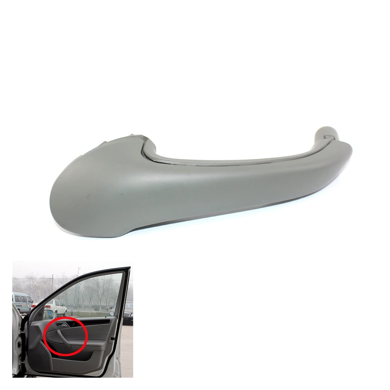XENITE Maniglie Interne per Portiere Maniglia per Porta con Impugnatura Anteriore Destra Grigia per Classe C W203 2003-07 Plastica ABS