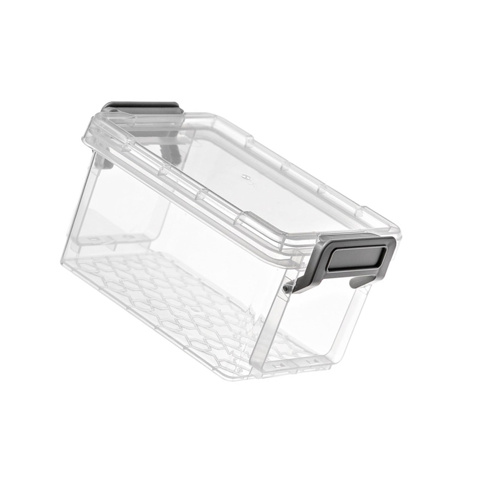 SHYYOULQE Stackable Storage Box Clear Desktop Organizers Bins with Lids Supplies for Toy Snacks Bins with Lids Clear Containers