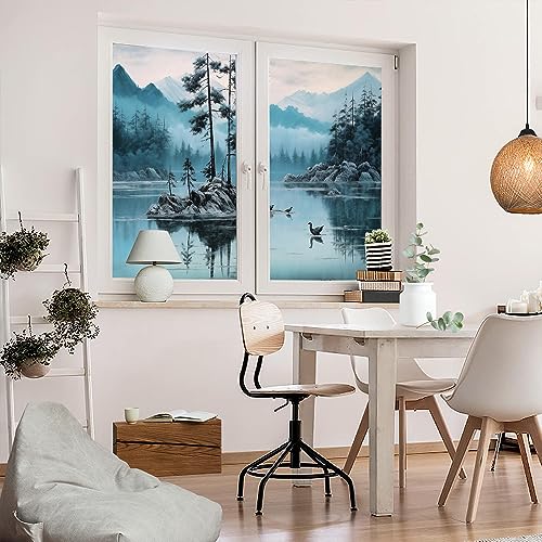 Película decorativa para ventana estilo vitral natura miniatura 5