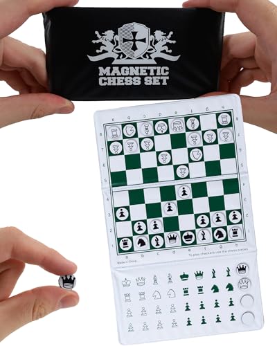 Mini juego de ajedrez magnético portátil plegable miniatura 1