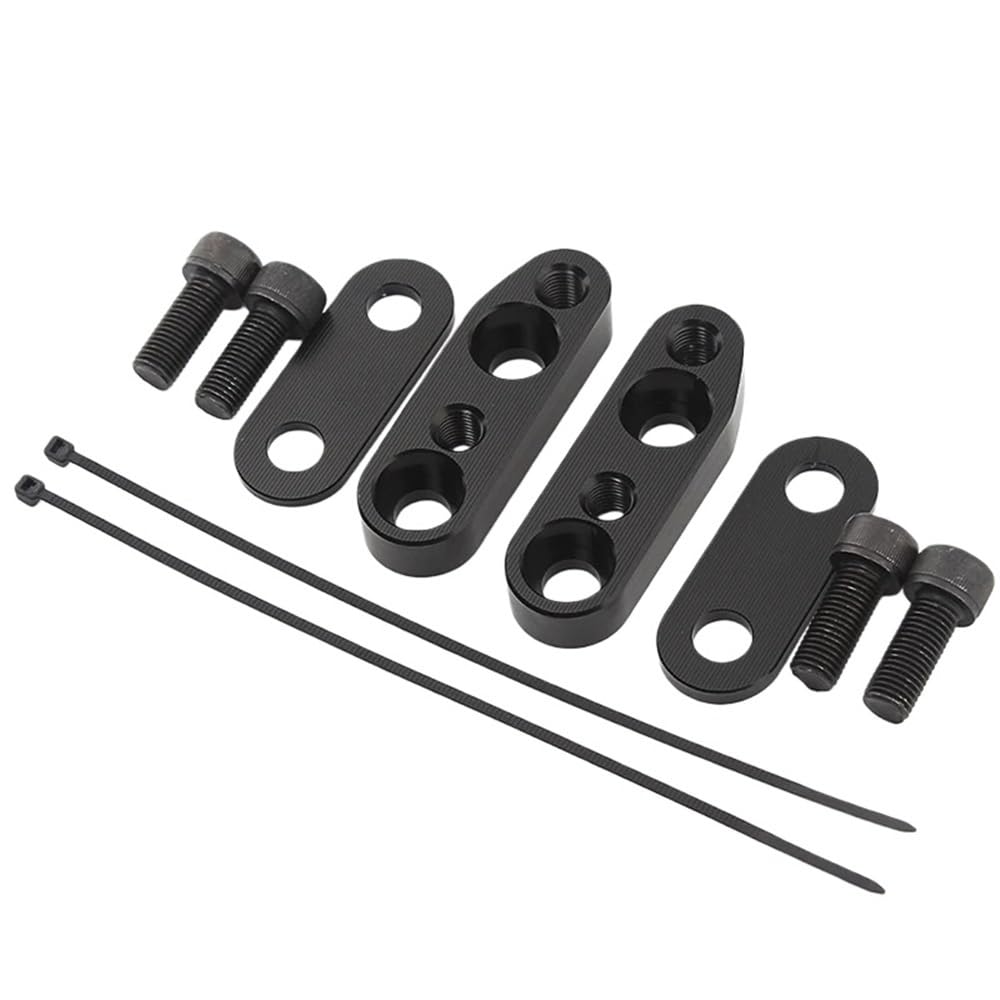 Abrazaderas manillar de aluminio mecanizado adaptadores elevadores ajustables 8
