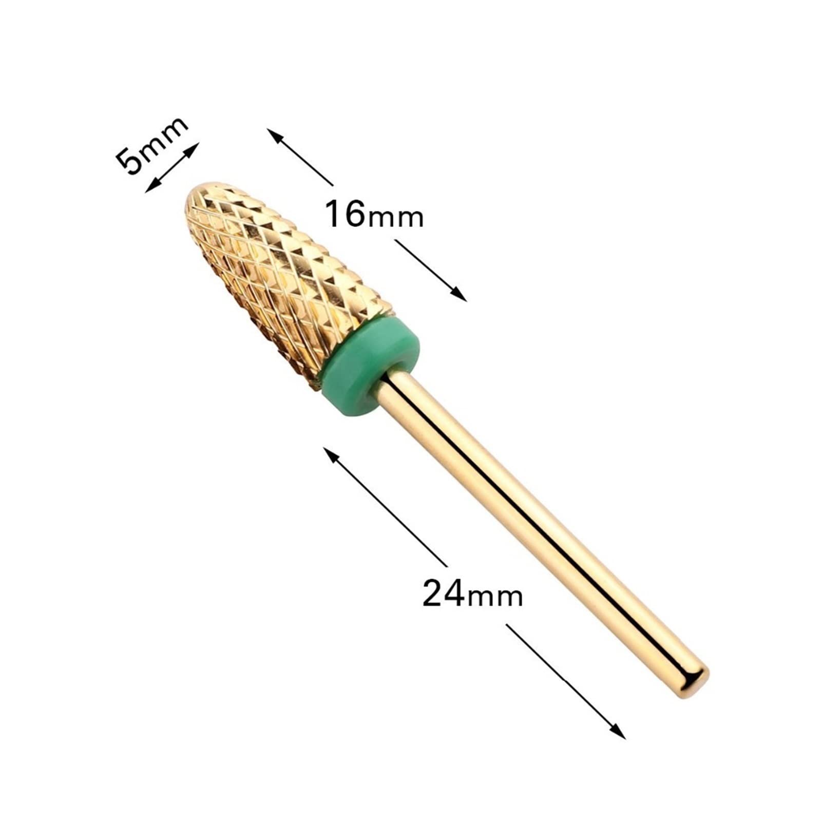 3 stücke Carbide Nail Drill Bits Acrylic Gel Flame Coarse Medium Fine Size 3/32'' for Electric Nail File Manicure Tool wanglan