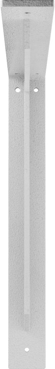 Ekena Millwork BKTM02X16X16STHWH 2 inch W x 16 inch D x 16 inch H Stockport Steel Bracket, Hammered White