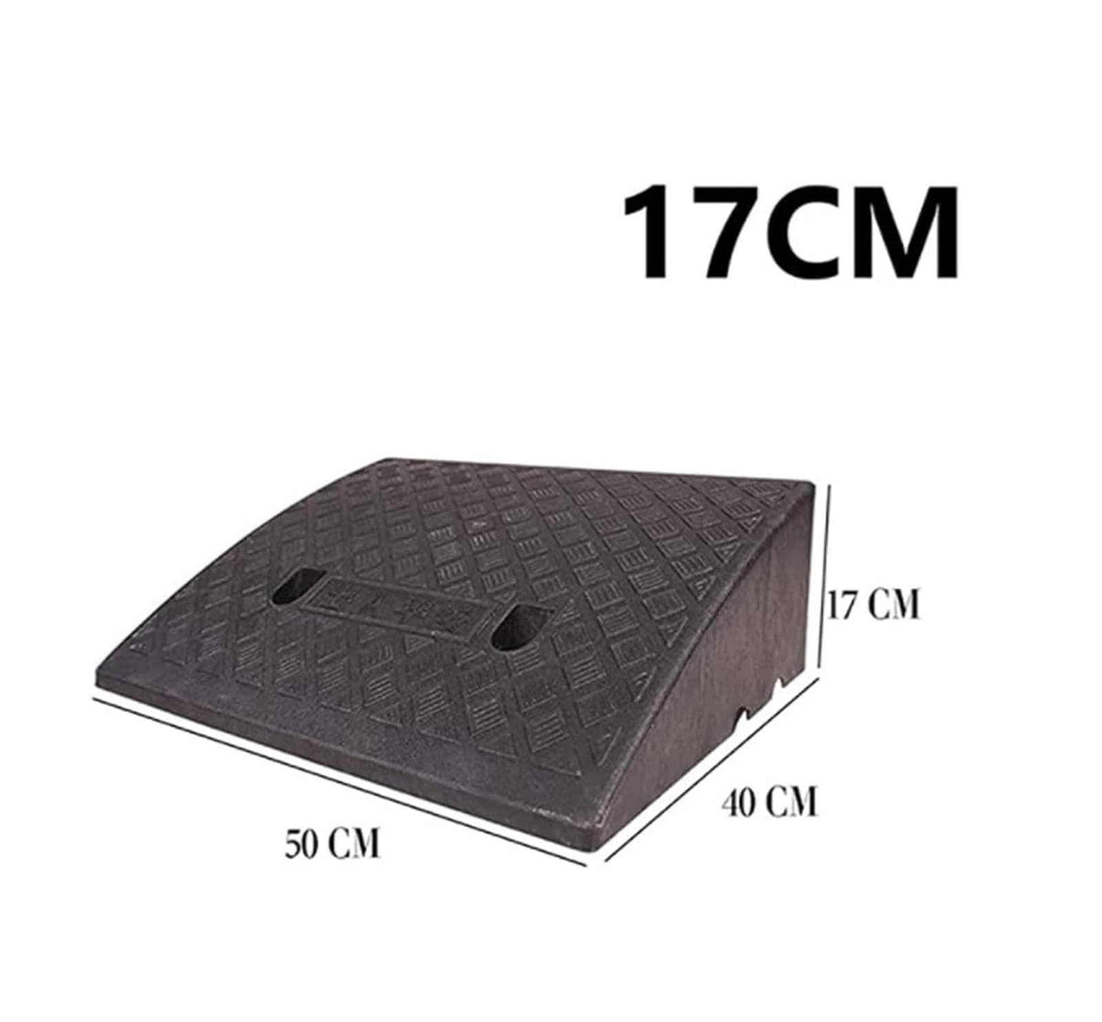 Rampa para sillas de Ruedas, rampa de umbral de Goma, rampa de umbral Elevado para, Scooters de Movilidad,rampa Antideslizante para bordillos de entradas de vehículos(Yellow,50x27x13cm)