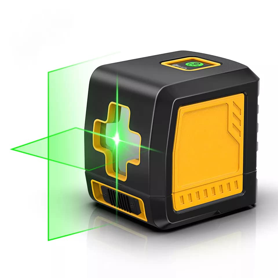 XPR3SS Open Box 30 Meters(98 feet) Green Self-Leveling With Adjustable Brightness Two Lines Cross Line Laser Level For Professional Home Building DIY