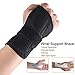 Handgelenk Schienen Bandage，Lyeiaa Handgelenkbandage Links Rechts Handbandage Handschutz für Sport, Sehnenscheidenentzündung & Handgelenk Schmerzen, Karpaltunnelsyndrom Verstärkte, Schwarz