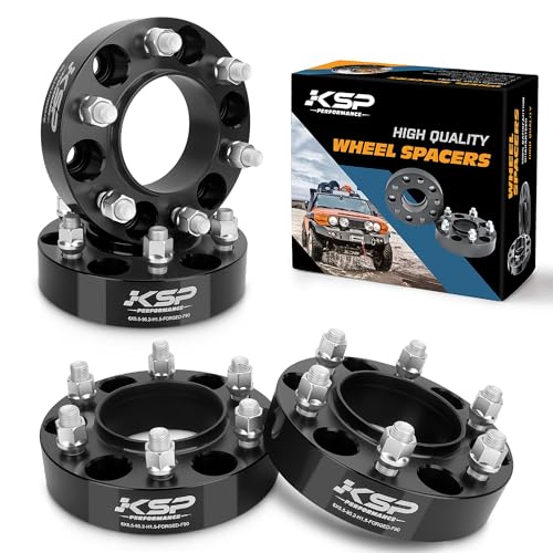 KSP 4PCS 6x139.7 Wheel Spacers for 2023+ Tundra 2024+ Tacoma 2025+ 4Runner 1.5 6x5.5 Wheel Adapter with 14x1.5 Lug Studs 95.2mm Hub Bore Compatible with Toyota-Lexus 6 Lug