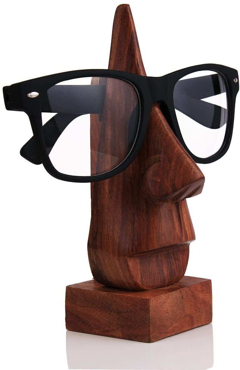 Set of 3 Wooden Spectacle Holder, Eyewear Holder, Eyewear Retainer Holder, Sunglasses Stand, Goggles Holder Perfect for Family