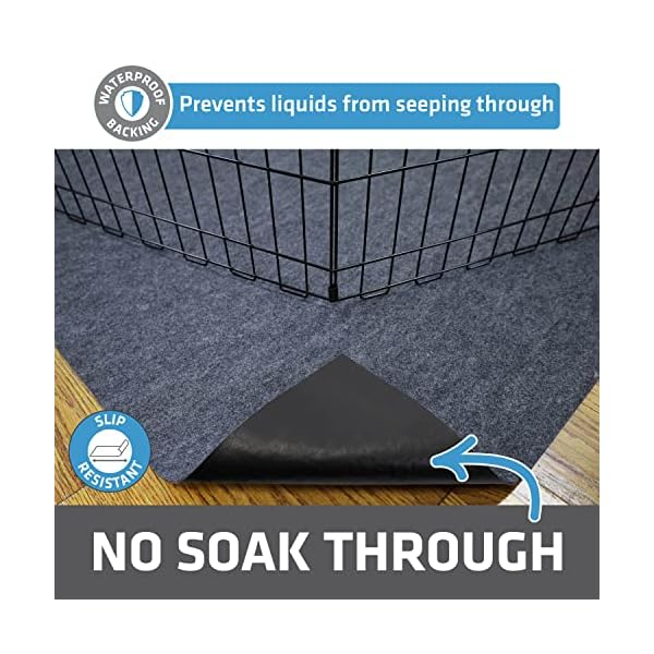 Drymate-Dog-Playpen-Mat-AbsorbentWaterproofNon-SlipMachine-Washable-XL-Size-60-x-74-Reusable-Puppy-Pad-for-Training-Whelping-Housebreaking-Incontinence-and-CrateKennel-USA-Made Waterproof Dog Playpen Mat