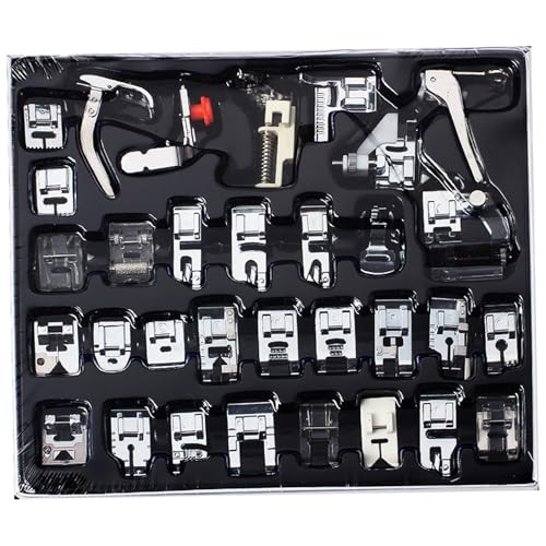 Kit multifuncional 32 piezas pies para máquina de coser miniatura 1