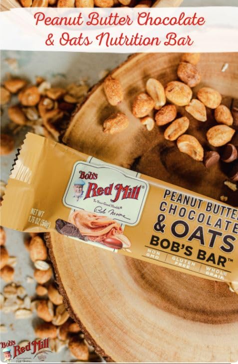 Miniatura 6 de Bob's Red Mill - Barras de avena con mantequilla de maní, variedad de 9 barras, 3 sabores, sin gluten, sin OMG, 1.76 onzas