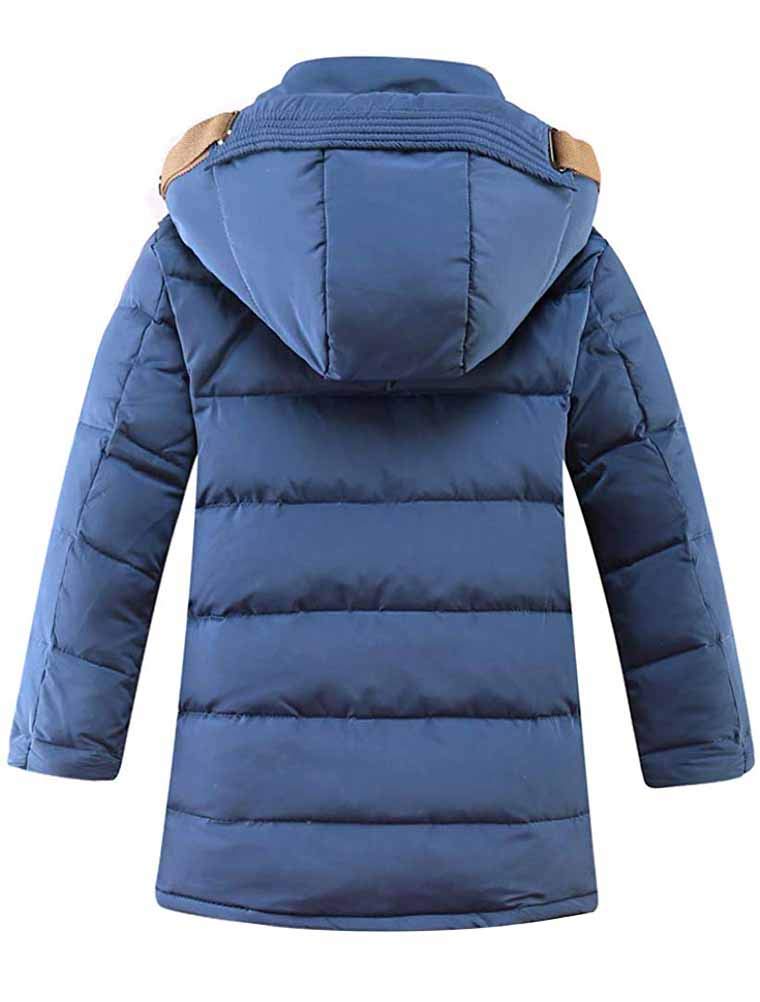 Cappotto con Cappuccio da Ragazzo Giubbotto Trapuntato Parka Incappucciato Inverno 4-13 Anni