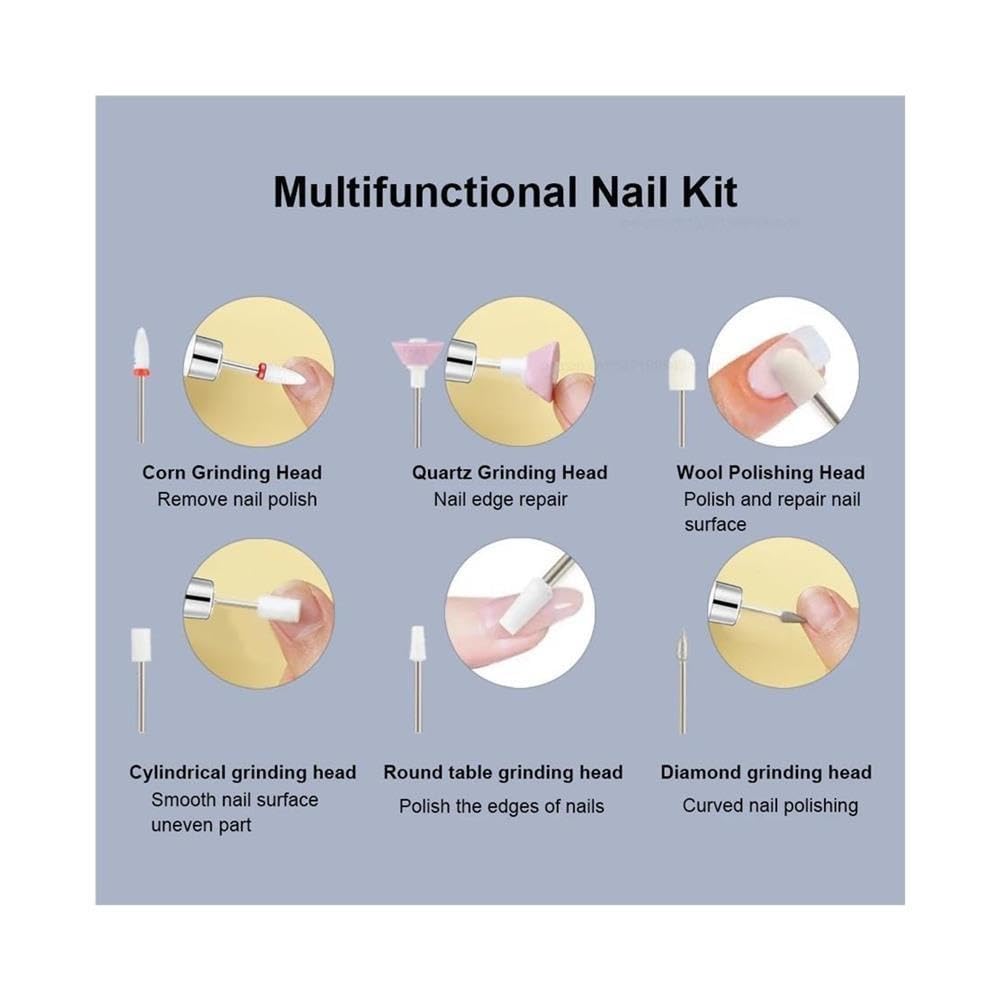 Set di pedicure for manicure portatile con trapano elettrico for unghie for unghie in gel acrilico