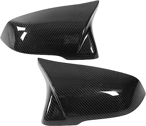 TanKin M Style Real Carbon Fiber Mirror Cover Caps Compatible with Toyota Supra MK5 A90,1Pair of Sport Design Rear View Mirror Housings Replacement