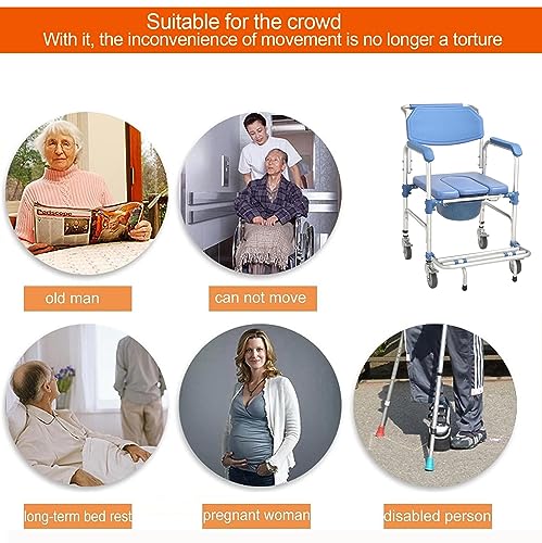 Pxkmouy Sedile WC Rialzato per Anziani e Portatori...