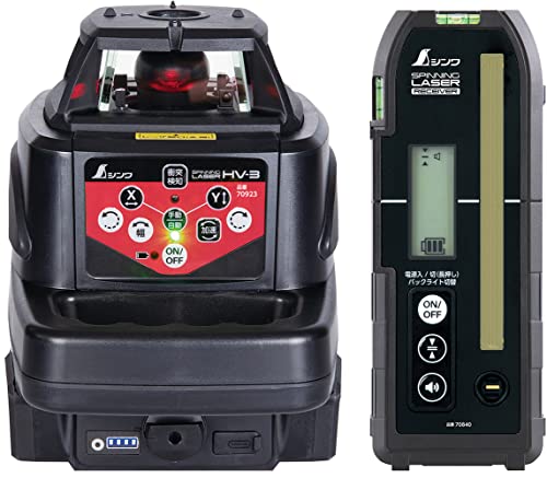 シンワ測定(Shinwa Sokutei) スピニングレーザー HV−3 レッド 70816