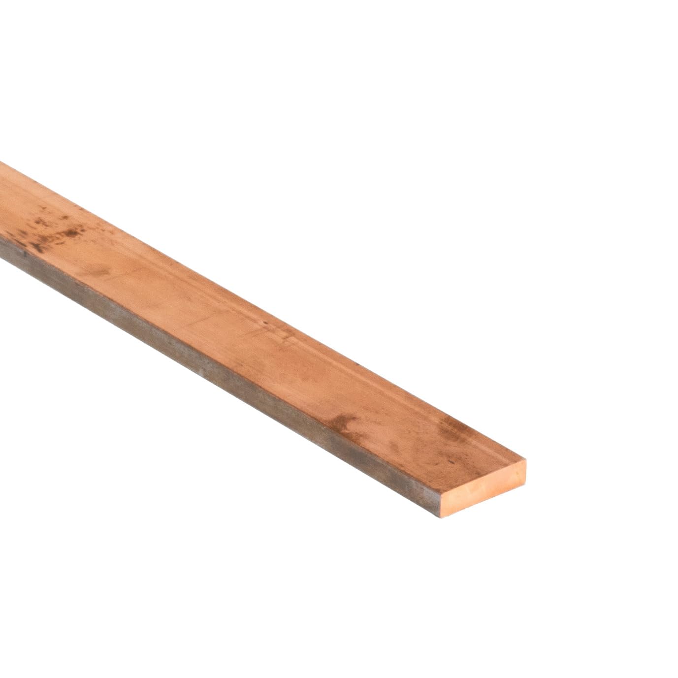 Barra piatta in rame, 50 x 10 x 500 mm.