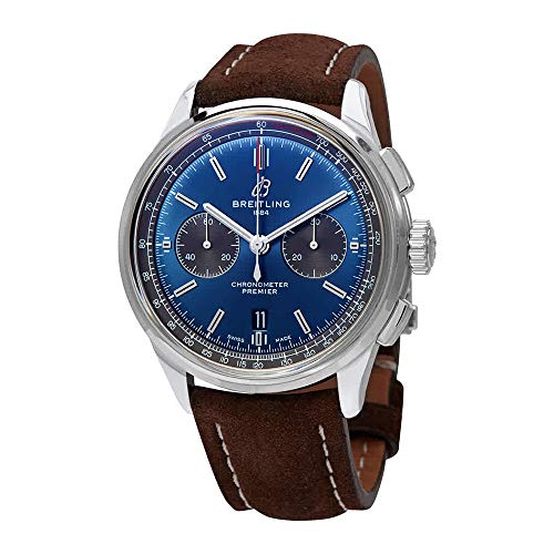 Breitling Premier Chronograph Automatic Blue Dial Men's Watch AB0118A61C1X1
