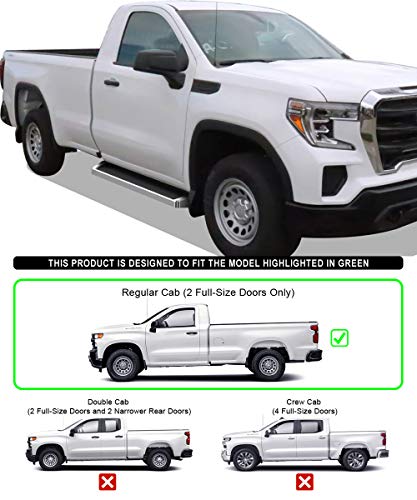 Estribos APS Premium para Silverado Sierra Regular Cab 19-26 miniatura 2