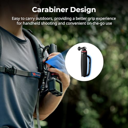 Image of SMALLRIG Portable Action Camera Tripod in Carabiner Shape, 6.5-13.6in Extendable Selfie Stick, Mini Table Tripod for GoPro Hero 13 /12 /11, for DJI Osmo Action 5 pro /4 /3, for Insta360 Ace Pro 2-5568