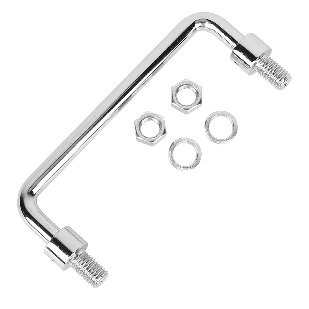 BORDSTRACT Cabinet Handle Hardware Parts, Metal Iron 304 Stainless Steel Silver 4.7in Folding Door Pull