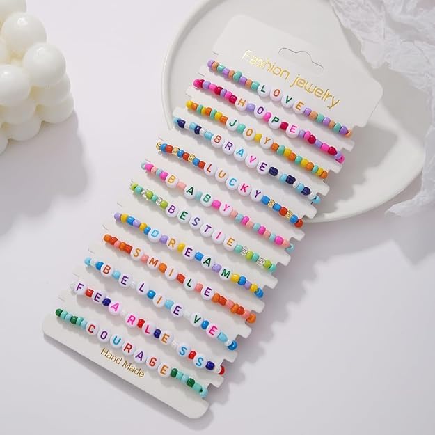 Friendship Bracelets Boho Stackable Bracelets for Women Beach Jewelry Surfer Heishi Clay Bead Bracelets3