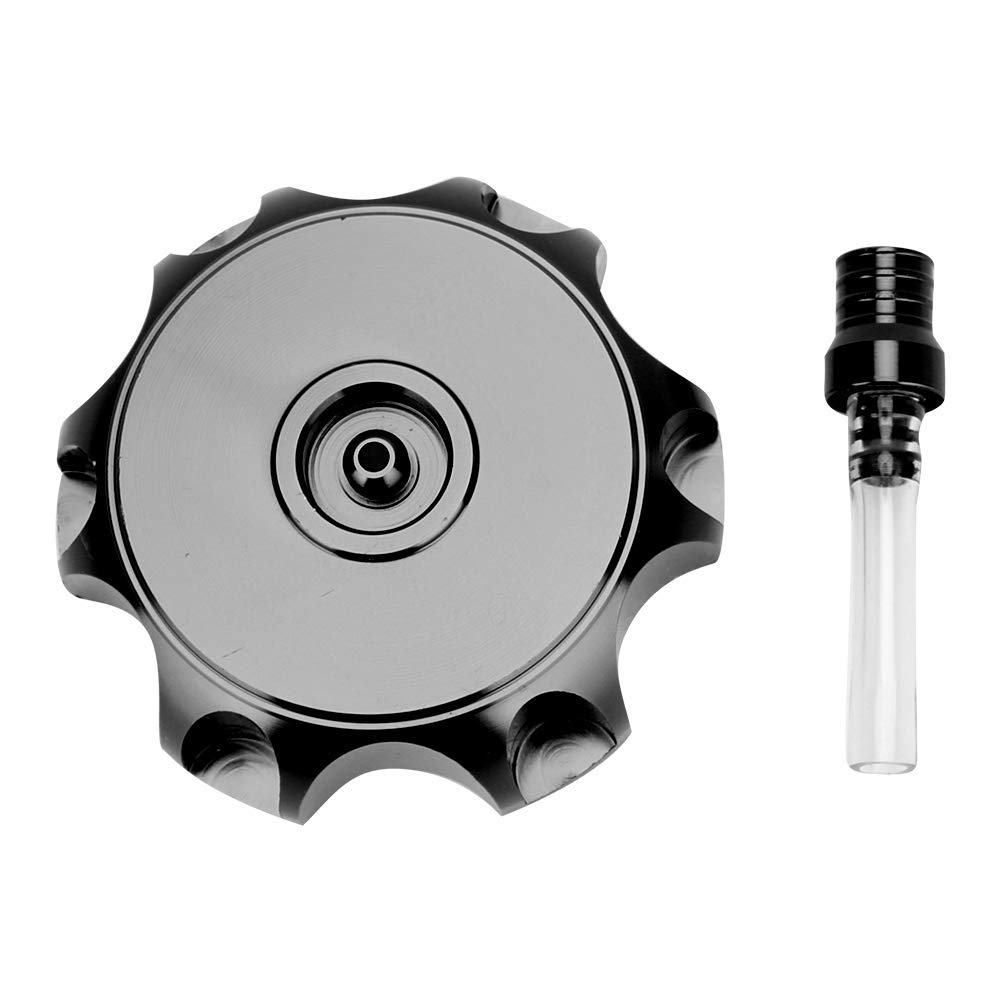 EBTOOLS Tappo Serbatoio Carburante per Moto, Tappo Coperchio Serbatoio Carburante in Alluminio CNC per Moto Pit Dirt(Nero)