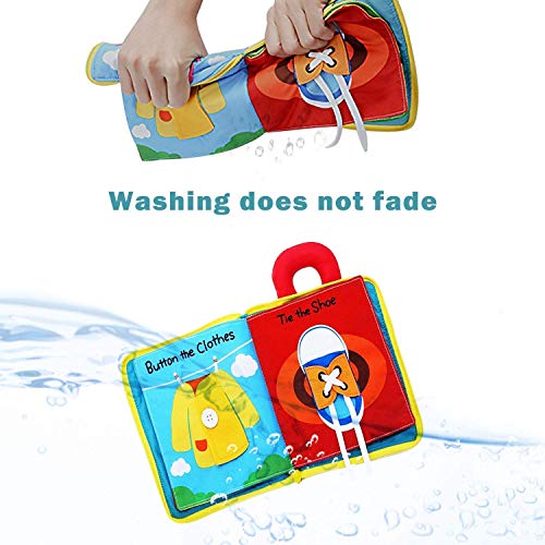 Image of PATPAT Cloth Book For Babies Infant Kids Early Development Cloth Book Learning Educational Baby Toys Soft Toys Gifts For Newborn, Yellow