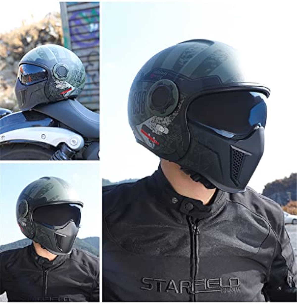 販売新品 Cyril オートバイ ヘルメット ハーレー 復古 バイクヘルメット 3 4ヘルメット フルフェイスヘルメット ダブルシールド ジェットヘルメット 取り外し可能なあごのuv半帽ヘルメット バイク用ヘルメット 通気吸汗 超軽量 耐衝撃性 男女兼用 安心の一年保証 Www 販売新品 Cyril オートバイ ヘルメット ハーレー 復古 バイクヘルメット 3 4ヘルメット フルフェイスヘルメット ダブルシールド ジェットヘルメット 取り外し可能なあごのuv半帽ヘルメット バイク用ヘルメット 通気吸汗 超軽量 耐衝撃性 男女兼用 安心の一年保証 Www
