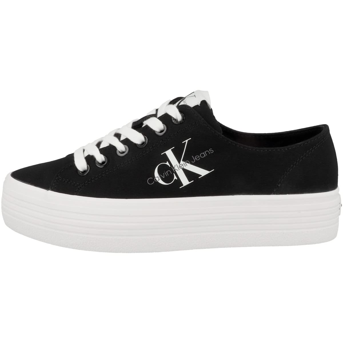 Calvin Klein Vulc Flatform Essential Mono Yw0yw01030, Zapatilla Vulcanizada Mujer