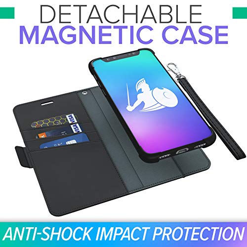 DefenderShield Compatible iPhone 8 Plus/iPhone 7 Plus/iPhone 6 Plus EMF & 5G Protection Radiation Case - Detachable Magnetic Anti Radiation Shield & RFID Blocker Wallet Case w/Wrist Strap - Thumbnail 7