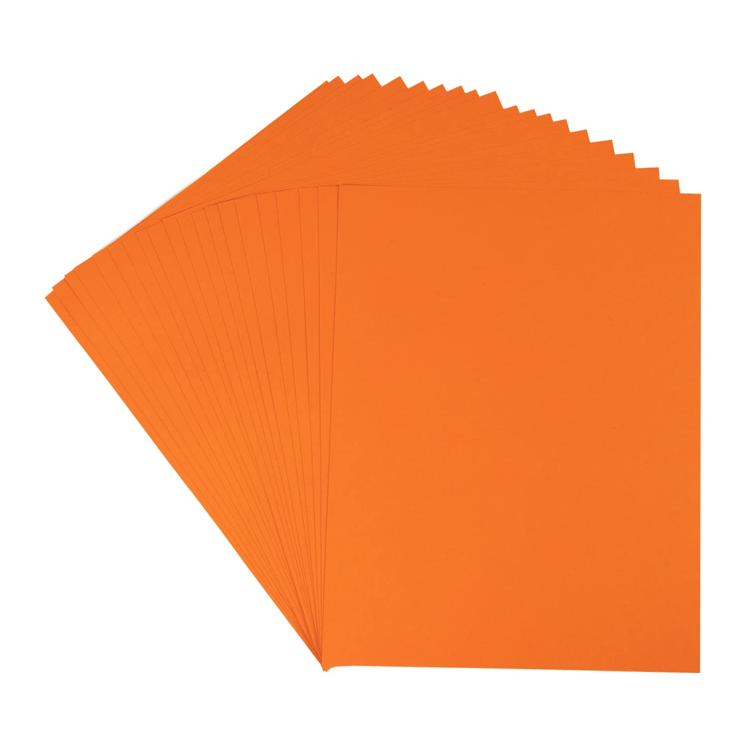 20 Sheets Colored Thick Paper Cardstock Blank for DIY Crafts Cards Making, Halloween, Thanksgiving (Dark Orange, 8.5 x 11 inches)