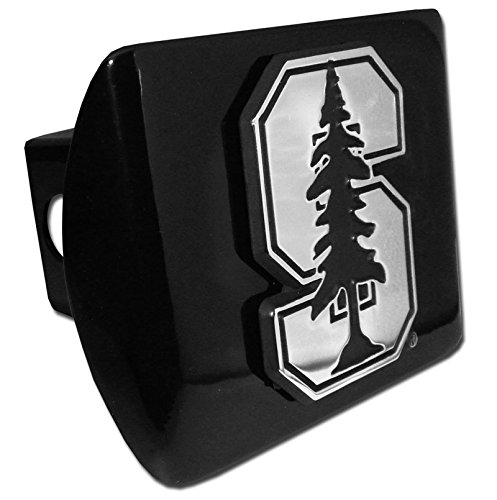 Elektroplate Stanford Cardinal Black Metal NCAA Trailer Hitch Cover Fits 2 Inch Auto Car Truck Receiver